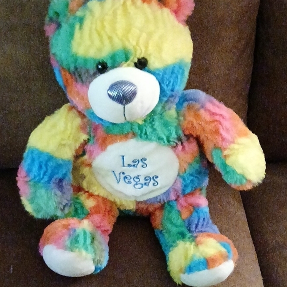 Colorful Plush Bear Toy